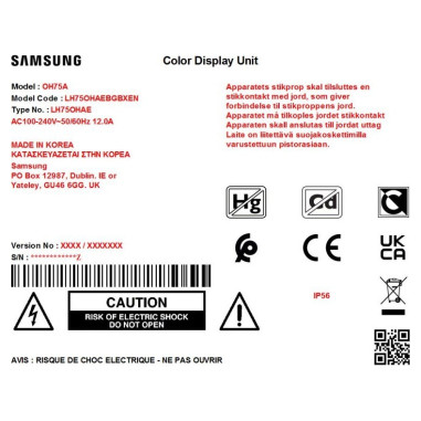 Monitor wielkoformatowy Samsung...