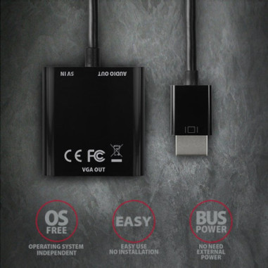 RVH-VGAN Adapter aktywny HDMI - VGA...