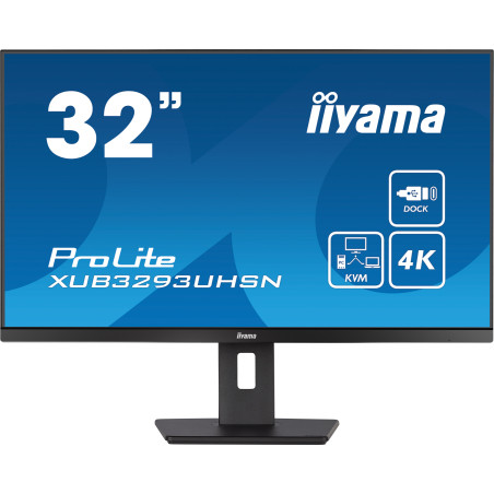 Monitor IIYAMA XUB3293UHSN-B5 32" / IPS LED / 4K UHD / 4ms / 60 Hz / HDMI / DisplayPort / USB-C