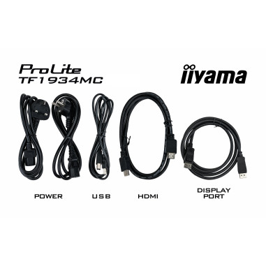 Monitor IIYAMA ProLite TF1934MC-B7X 19" / IPS LED / 1280x1024 / 14ms / 75 Hz / HDCP / VGA / HDMI / DP