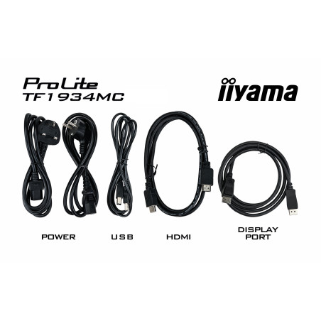 Monitor IIYAMA ProLite TF1934MC-B7X 19" / IPS LED / 1280x1024 / 14ms / 75 Hz / HDCP / VGA / HDMI / DP