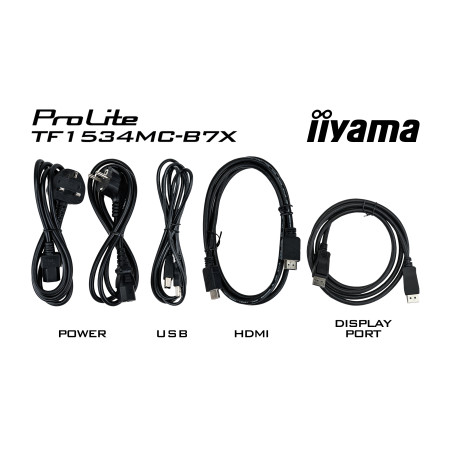 Monitor IIYAMA ProLite TF1534MC-B7X 15" / TN LED / 1024x768 / 8ms / 60 Hz  / VGA / HDMI / DP / HDCP