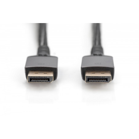 Kabel połączeniowy PREMIUM DisplayPort 8K60Hz UHD DP/DP M/M 2m Czarny