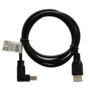 Kabel HDMI kątowy złoty... 2