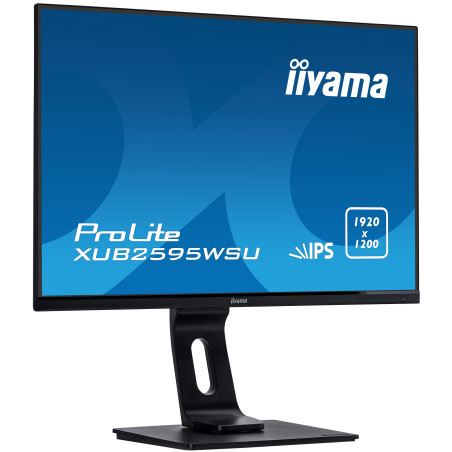 Monitor IIYAMA XUB2595WSU-B5 25" / IPS LED / WUXGA / 4ms / 60 Hz / VGA / HDMI / DP / USB / Wyjście słuchawkowe