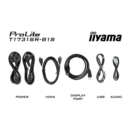 Monitor IIYAMA T1731SR-B1S 17" / TN / 1280 x 1024 / 5ms / 60 Hz / VGA / HDMI / DP