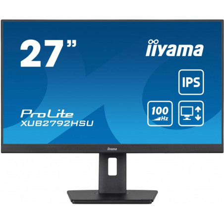 Monitor IIYAMA ProLite XUB2792HSU-B6 27" / IPS / Full HD / 0.4ms / 100 Hz / HDMI / DP / USB / Wyjście słuchawkowe