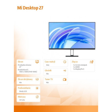 Monitor Xiaomi Mi Desktop 51054 *27"...