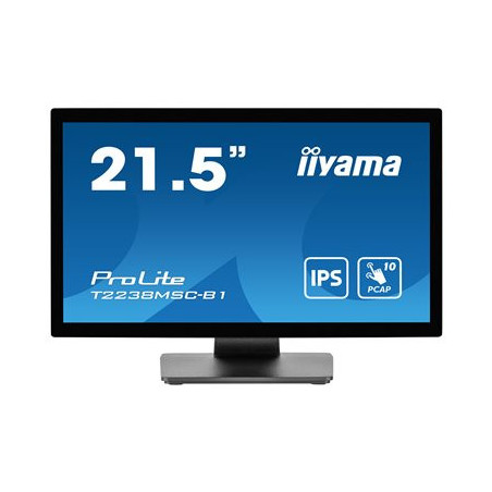 Monitor IIYAMA T2238MSC-B1 22" / IPS / Full HD / 5ms / 60 Hz / USB / HDMI / DP