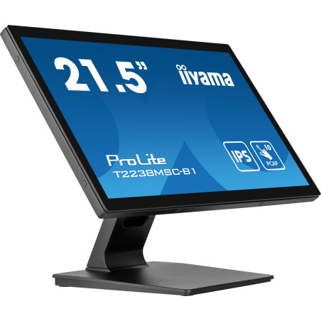Monitor IIYAMA T2238MSC-B1 22" / IPS / Full HD / 5ms / 60 Hz / USB / HDMI / DP