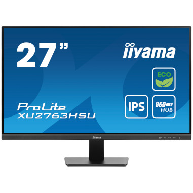 Monitor IIYAMA XU2763HSU-B1 27" / IPS / Full HD / 3ms / 100 Hz / HDMI / DP / USB / Wyjście słuchawkowe