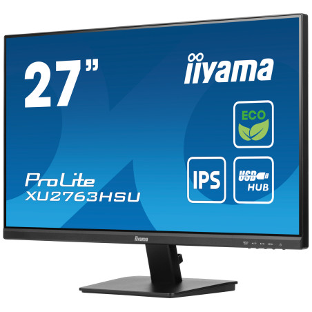 Monitor IIYAMA XU2763HSU-B1 27" / IPS / Full HD / 3ms / 100 Hz / HDMI / DP / USB / Wyjście słuchawkowe