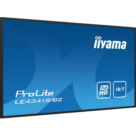 Monitor IIYAMA LE4341S-B2 43" / IPS / Full HD / 8ms / 60 Hz / VGA / HDMI / Wyjście słuchawkowe / RS232C / RJ45 / IR / USB