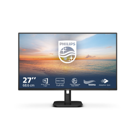 Monitor PHILIPS 27E1N1100A/00 27" / IPS / Full HD / 4ms / 100 Hz / VGA / HDMI / Wyjście audio