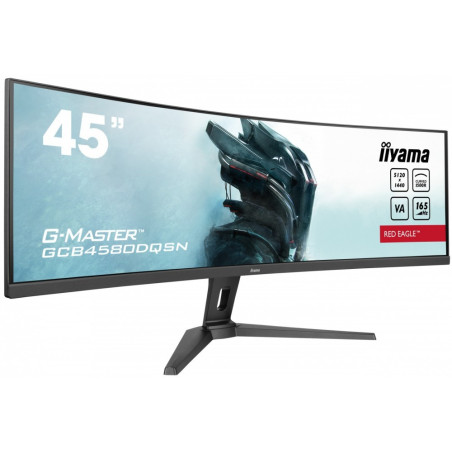 Monitor IIYAMA GCB4580DQSN-B1 45" / VA / DUAL-QHD / 0.8ms / 165 Hz / HDMI / DP / USB / USB-C / Wyjście słuchawkowe / RJ45