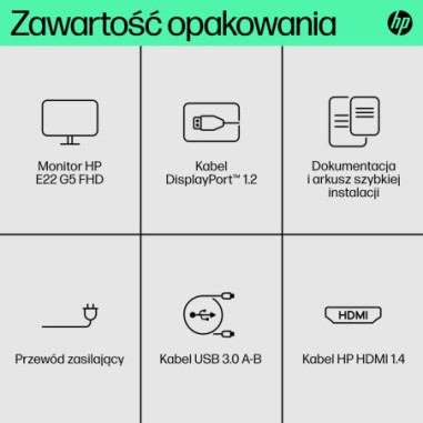 Monitor HP 6N4E8AA ABB *21.5" *IPS...