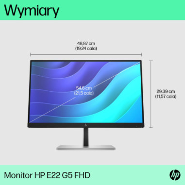 Monitor HP 6N4E8AA ABB *21.5" *IPS...