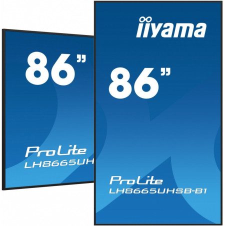 Monitor wielkoformatowy iiyama LH8665UHSB-B1 *86" *IPS LED *3840x2160 *HDMI *DP *USB-C *60Hz *8ms