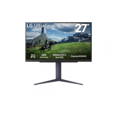 Monitor LG 27GS85Q-B *27" *Nano IPS LED *2560x1440 *HDMI *DP *200Hz *1ms