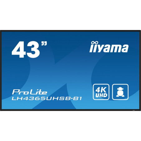 Monitor wielkoformatowy iiyama LH4365UHSB-B1 *43" *IPS LED *3840x2160 *HDMI *DP *60Hz *8ms