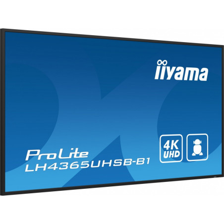 Monitor wielkoformatowy iiyama LH4365UHSB-B1 *43" *IPS LED *3840x2160 *HDMI *DP *60Hz *8ms