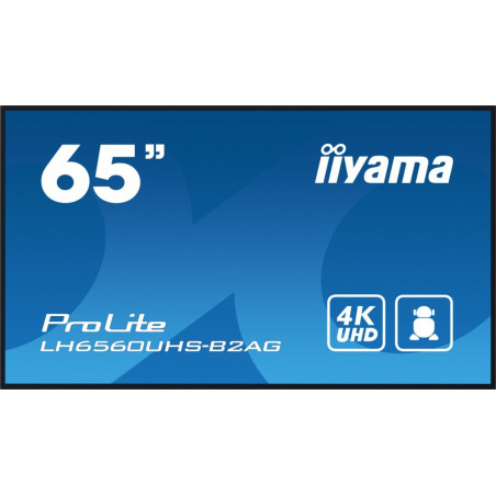 Monitor wielkoformatowy IIYAMA LH6560UHS-B2AG 65" / VA / 4K / 500cd / Wifi