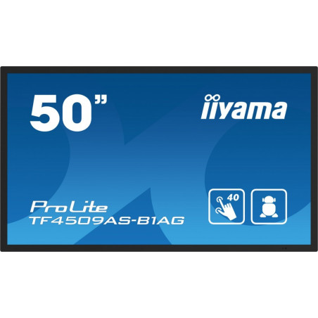 Monitor wielkoformatowy dotykowy iiyama TF5039AS-B1AG *50" *VA LED *3840x2160 *HDMI *DP *60Hz *9.5ms