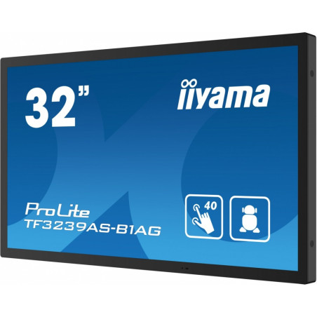 Monitor dotykowy interaktywny iiyama TF3239AS-B1AG *32" *IPS LED *1920x1080 *HDMI *DP *USB *60Hz *8ms