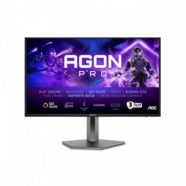 Monitor AOC AG326UD *31.5" *QD-OLED *3840x2160 *HDMI *DP *165Hz *0.03ms