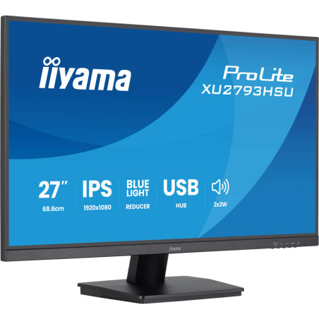 Monitor iiyama XU2793HSU-B7 *27" *IPS LED *1920x1080 *HDMI *DP *100Hz *1ms