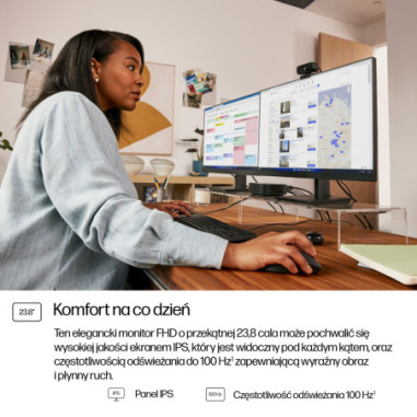 Monitor HP 9U5J5UT ABB Series 3 Pro 324pf *23.8" *IPS LED *1920x1080 *HDMI *DP *100Hz *5ms