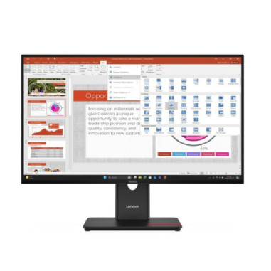 Monitor Lenovo ThinkVision T27‑40 *27″ *IPS LED *1920x1080 *HDMI *DP *USB‑C *120 Hz *6 ms