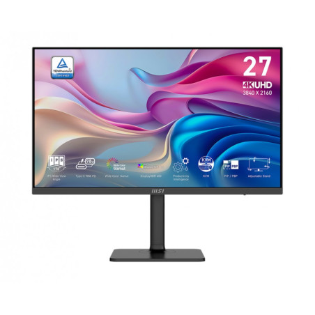 Monitor MSI Modern MD272UPSW *27″ *IPS LED *3840×2160 *HDMI *DP *USB‑C *60 Hz *4 ms