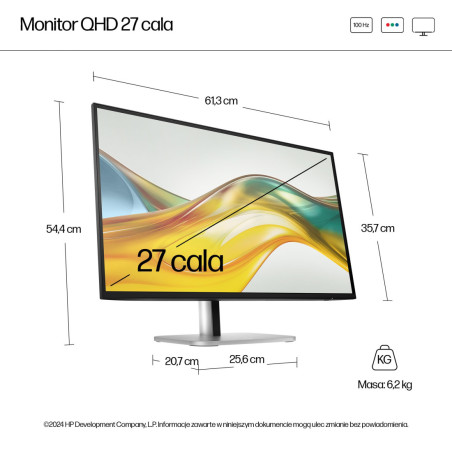 Monitor HP 9D9S0UT ABB S5 Pro 527pq *27" *IPS LED *2560x1440 *HDMI *DP *USB *100Hz *5ms