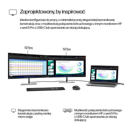 Monitor HP 9D9S0UT ABB S5 Pro 527pq *27" *IPS LED *2560x1440 *HDMI *DP *USB *100Hz *5ms