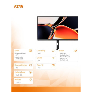 Monitor Xiaomi 66380 A27Ui *27" *IPS...
