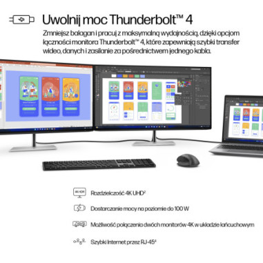 Monitor HP Pro 732pk 8Y2K9AA ABB *31,5" *IPS LED *3840x2160 *HDMI *DP *Thunderbolt 4 *60Hz *5ms