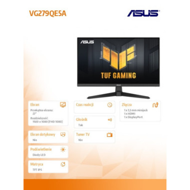 Monitor ASUS VG279QE5A *27" *IPS LED...