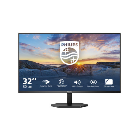 Monitor Philips 32E1N3100LA/00 *31.5" *VA LED *1920x1080 *2xHDMI *VGA *75Hz *1ms