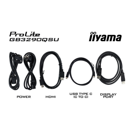 Monitor iiyama GB3290QSU-B1 *32" *IPS *LED *2560x1440 *HDMI *DP *USB-C *240Hz *1ms