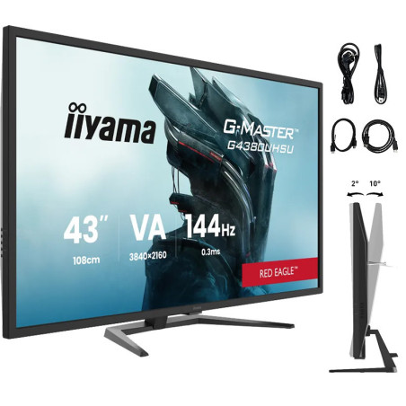Monitor iiyama G4380UHSU-B2 *43" *VA *LED *3840x2160 *HDMI *DP *USB-C *144Hz *0.3ms