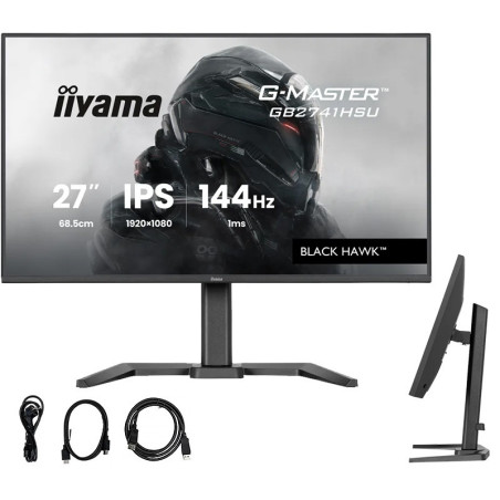 Monitor IIYAMA GB2741HSU-B1 *27" *IPS *LED *1920x1080 *HDMI *DP *USB *144Hz *1ms