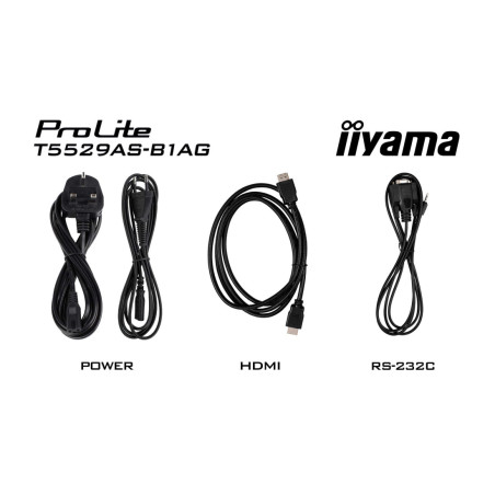 Monitor interaktywny iiyama T5529AS-B1AG *55" *VA LED *3840x2160 *HDMI *HDMI *DP *USB-C *60Hz *8ms