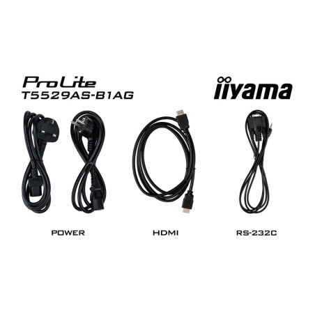 Monitor interaktywny iiyama T5529AS-B1AG *55" *VA LED *3840x2160 *HDMI *HDMI *DP *USB-C *60Hz *8ms
