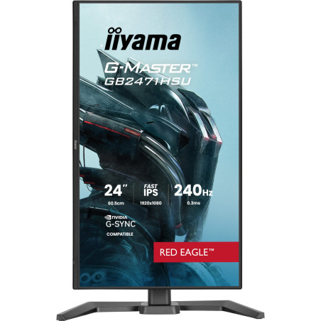 Monitor iiyama G-Master Red Eagle GB2471HSU-B1 *23.8" *Fast IPS *1920x1080 *HDMI *DP *USB-C *240Hz *0.3ms