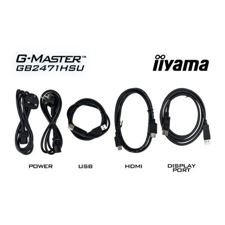 Monitor iiyama G-Master Red Eagle GB2471HSU-B1 *23.8" *Fast IPS *1920x1080 *HDMI *DP *USB-C *240Hz *0.3ms