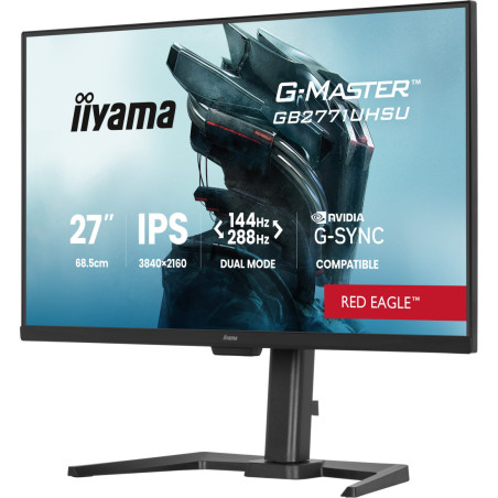 Monitor dla graczy iiyama G-Master GB2771UHSU-B1 Red Eagle *27" *IPS LED *3840x2160 *2xHDMI *DP *USB-C *144Hz *0,8ms