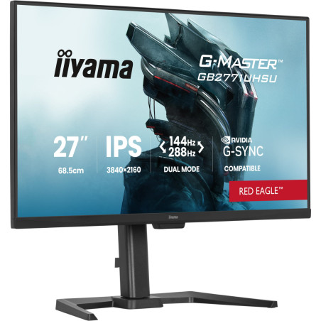 Monitor dla graczy iiyama G-Master GB2771UHSU-B1 Red Eagle *27" *IPS LED *3840x2160 *2xHDMI *DP *USB-C *144Hz *0,8ms