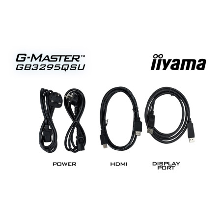 Monitor dla graczy iiyama G-MASTER GB3272QSU-B1 Red Eagle *32" *Fast IPS LED *2560x1440 *2xHDMI *DP *USB-C *USB-C *180Hz *0,5ms