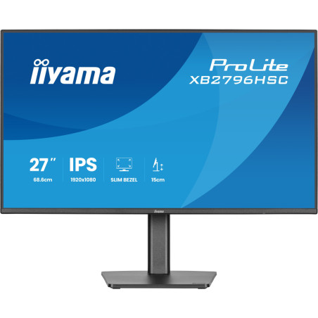 Monitor iiyama ProLite XB2796HSC-B1 *27" *IPS LED *1920x1080 *HDMI *DP *USB-C *144Hz *3ms